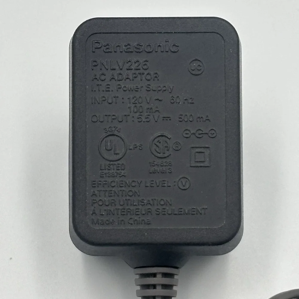 Panasonic PNLV226 OEM‎ Original AC Adaptor Adapter Power Supply 5.5V 500mA ==